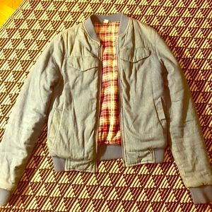 Vintage-Plaid/Jean reversible small unisex jacket